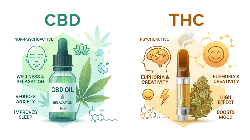 THC VS CBD PRODUCTS